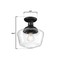 Westinghouse Fixture Ceiling Outdr SemiFlush-Mount 60W Schoolhous 9In Txt, Black Clear Sd Glass 6120900 - alternate 8